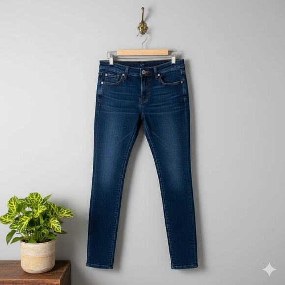 Ashley Mason Jeans Juniors's Size 7 Denim Skinny Dark Wash - Picture 1 of 7